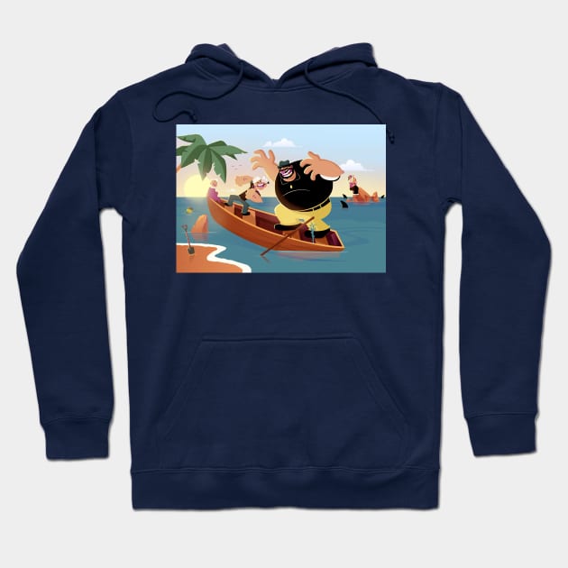 Popeye V Bluto Hoodie by rafaelkoff